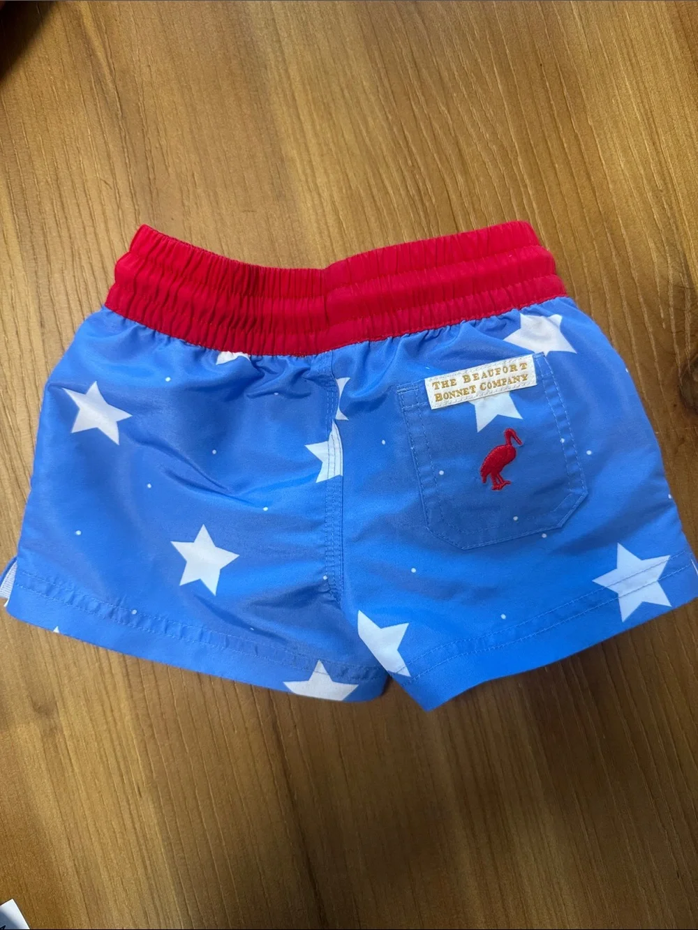 The Beaufort Bonnet Company Blue Star Patriotic Swim Shorts